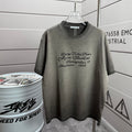 Acne Studios Fairy‑Tales Cursive‑Text Distressed‑Trim Crew‑Neck Short‑Sleeve T‑Shirt