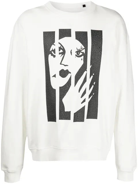 Haculla broken witch print sweatshirt