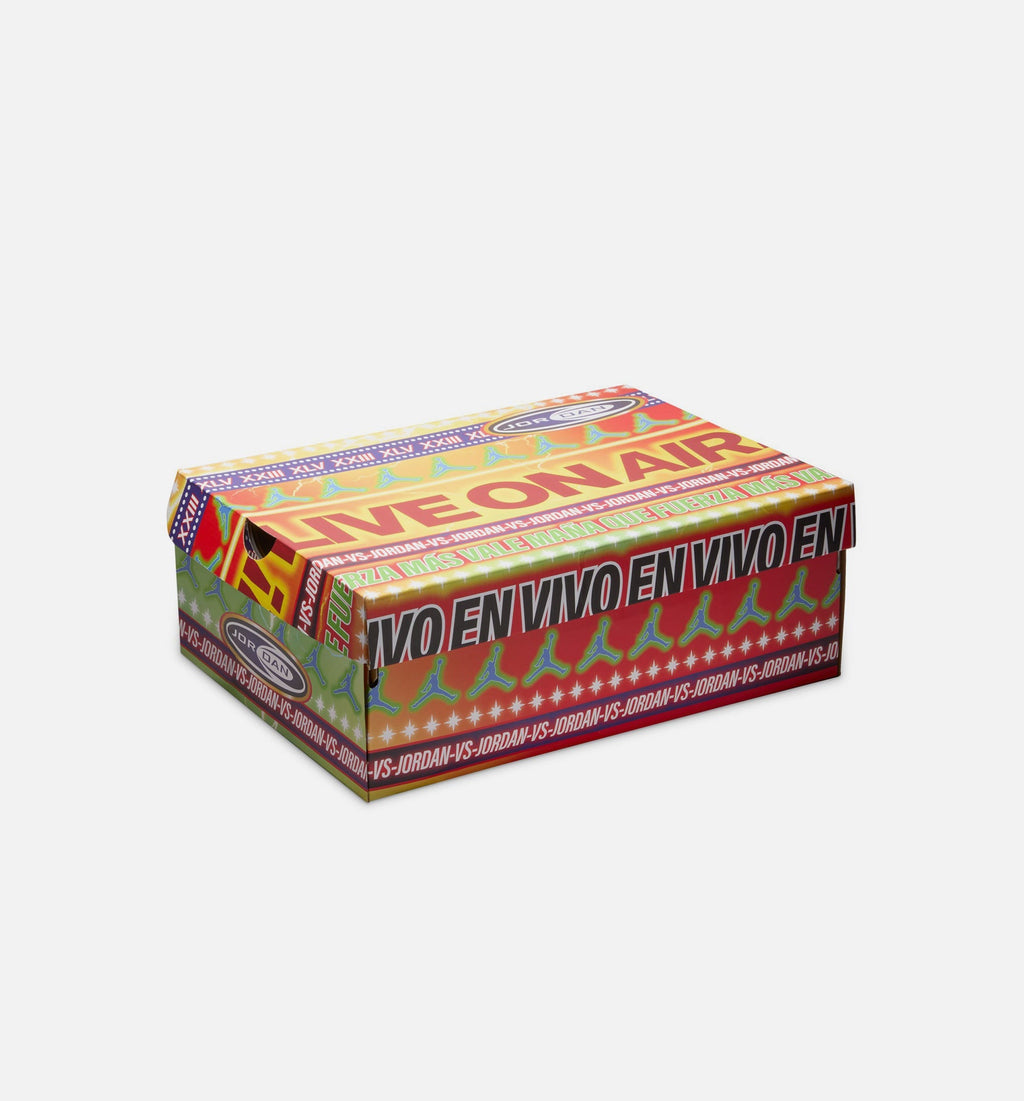 Air Jordan 3 Retro El Vuelo Men's Sneakers - White / Pine Green / Dark Red / Metallic Gold