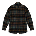Brown Plaid Check Felted Shirt