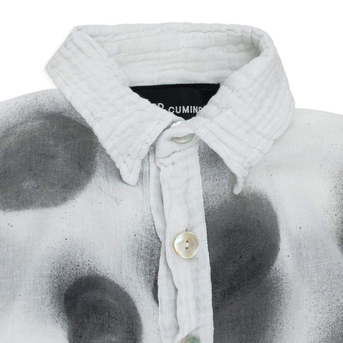 WHITE POLKA BLOUSE