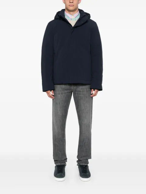 Woolrich detachable-hood jacket