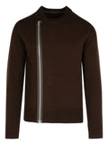 sacai zip-detail wool sweater