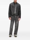 Karl Lagerfeld Jeans slogan-print distressed jacket