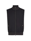 Herno ribbed-trim zip-up gilet