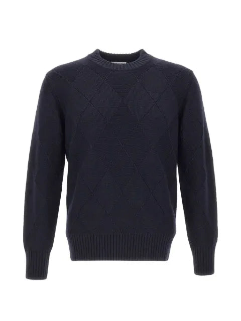 Kangra diamond-knit virgin-wool sweater