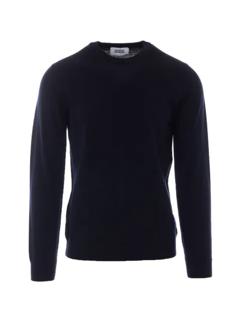 ALPHA STUDIO crew-neck ribbed-trim sweater