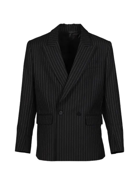 Ernest W. Baker double-breasted pinstripe blazer