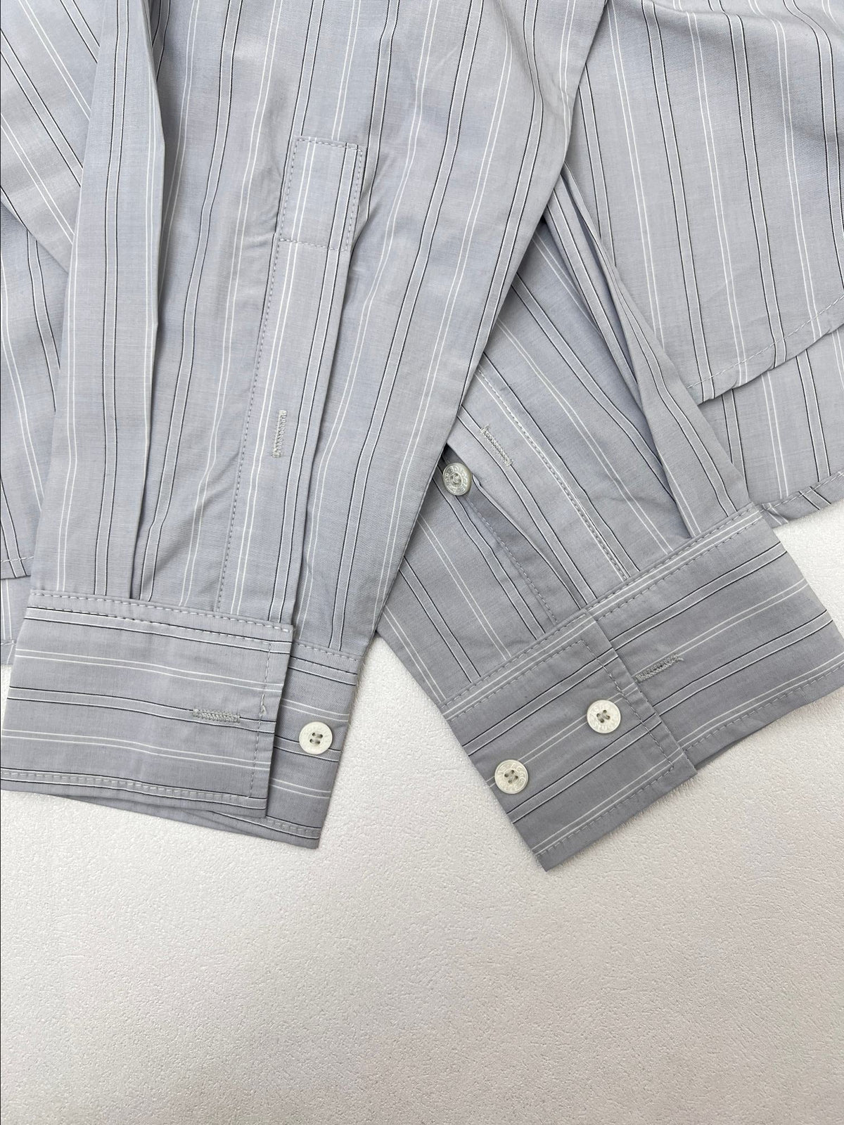 Acne Studios Vertical Stripe Oversized Long‑Sleeve Shirt