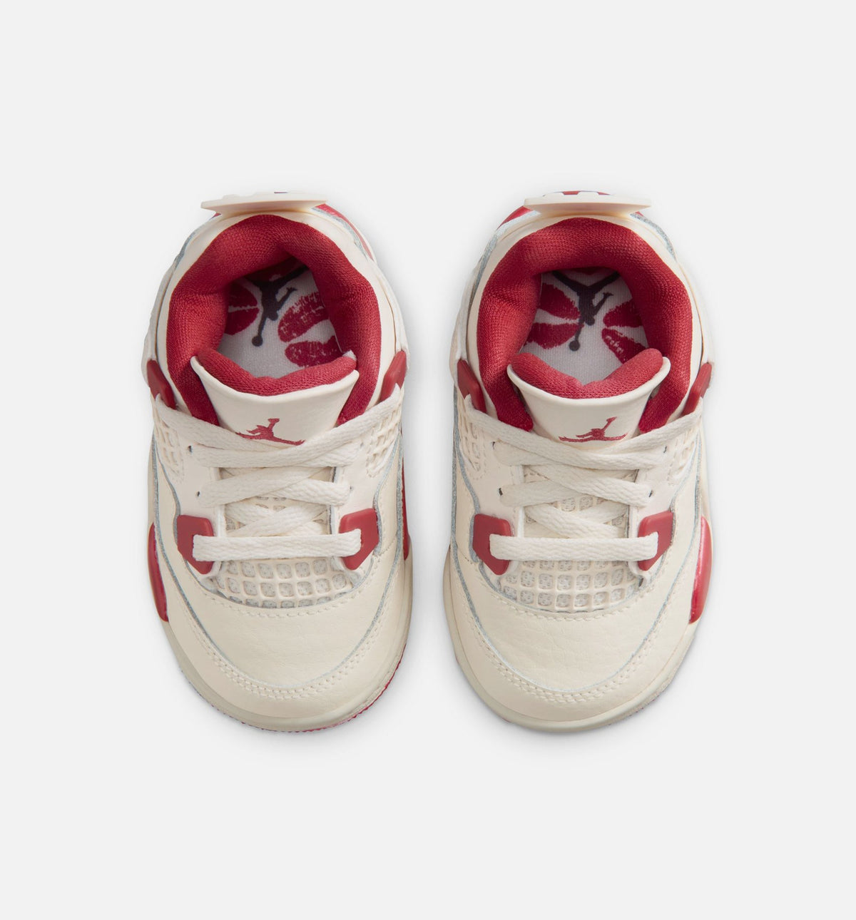 Air Jordan 4 Retro "Valentine's Day" Infant/Toddler Shoe – Pale Ivory/Sierra Red/Tough Red