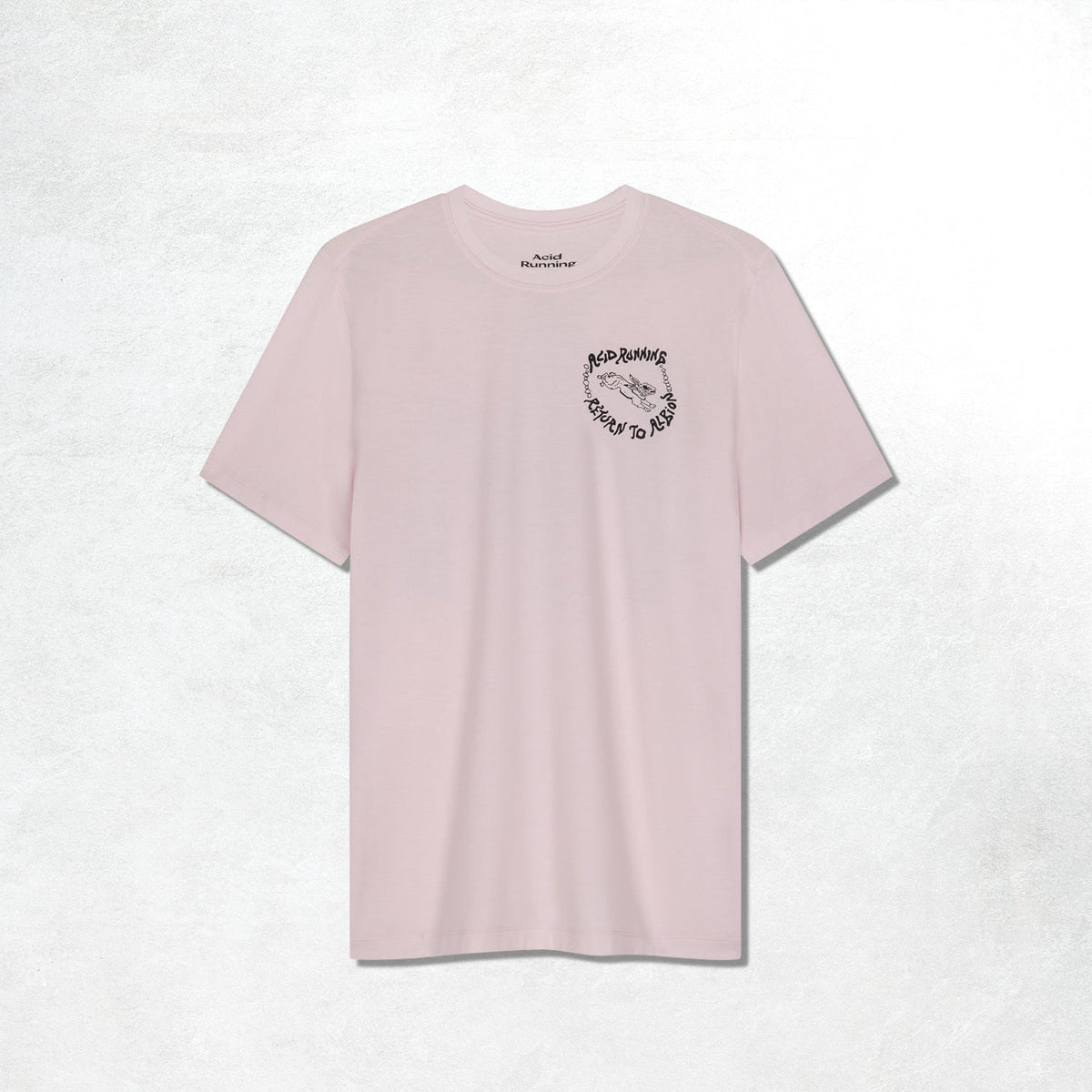 Acid Running Albion T-Shirt: Iced Pink