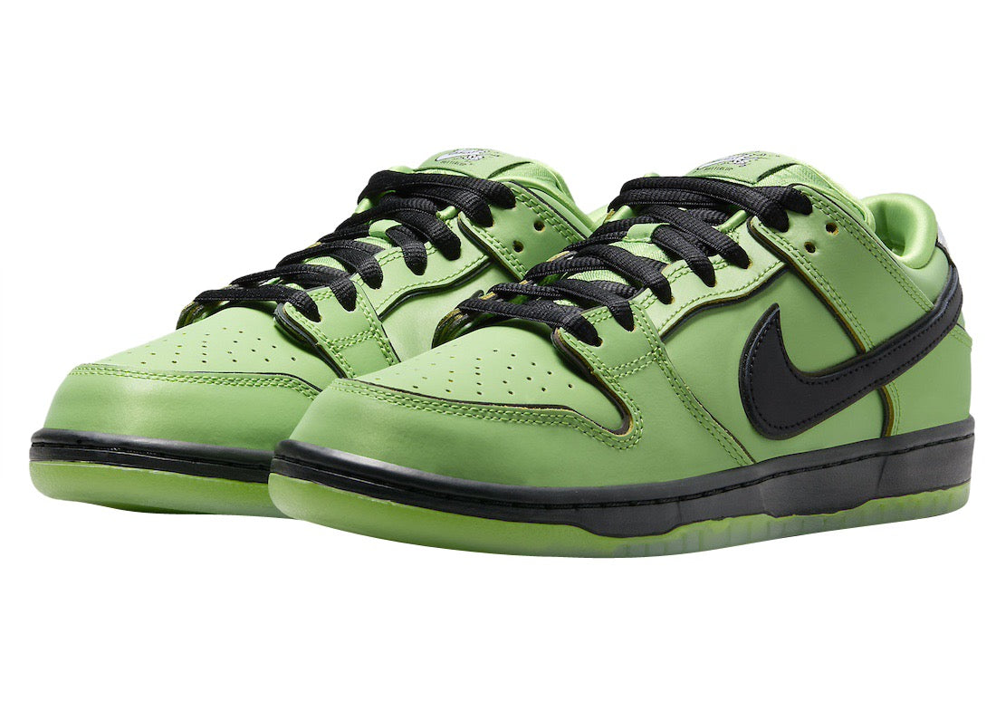 The Powerpuff Girls x Nike SB Dunk Low Buttercup FZ8319-300