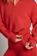Sian Cropped Half Zip