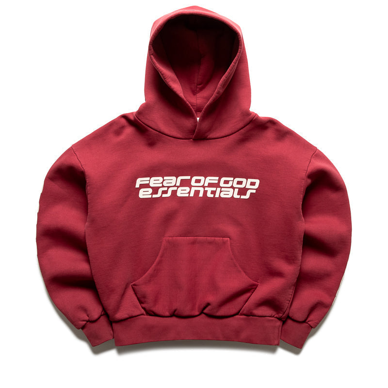 Women's Fear Of God Essentials Classic Hoodie - Crimson