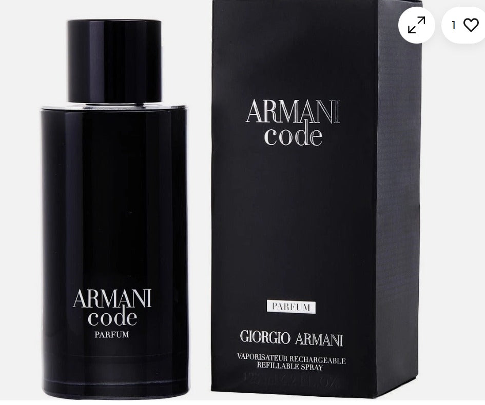 Giorgio Armani Code Parfum Refillable 125ml Men’s Fragrance