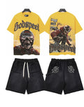 Godspeed Yellow Motorcycle Graphic Short-Sleeve Set