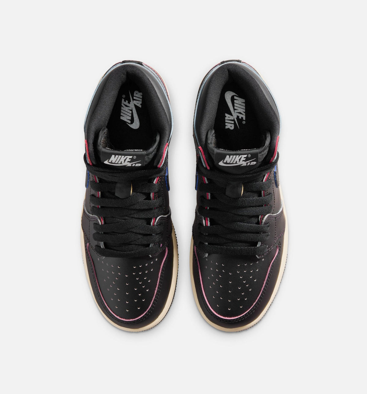 Air Jordan 1 Retro High OG Black and Muslin – Grade School Lifestyle Shoe in Black/Muslin