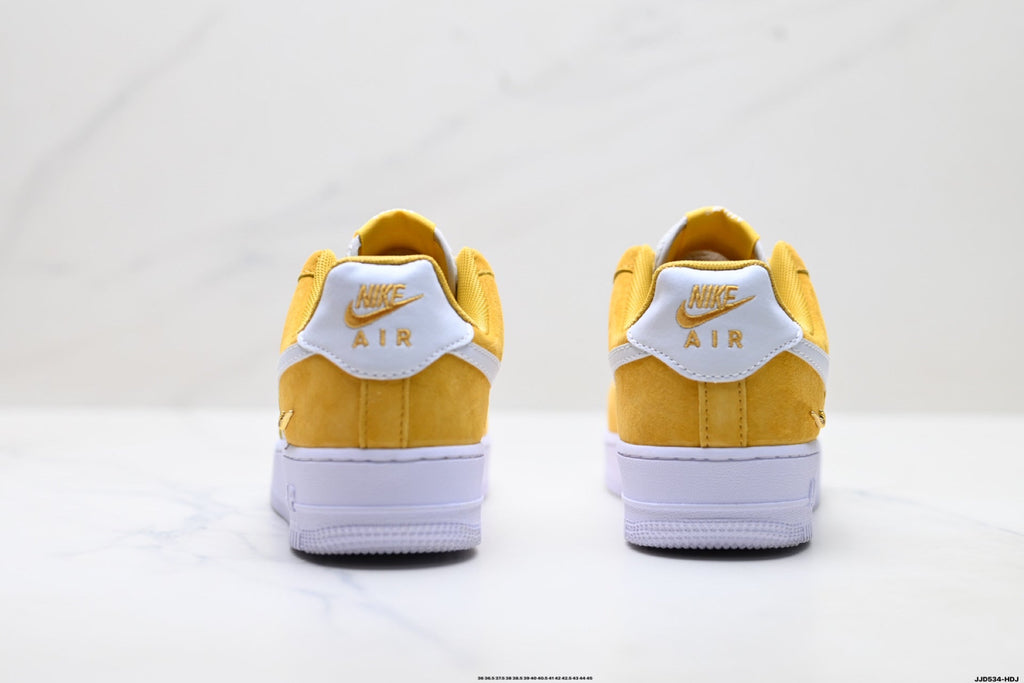 Nike Air Force 1 Low Yellow White Unisex Sneakers Style 10