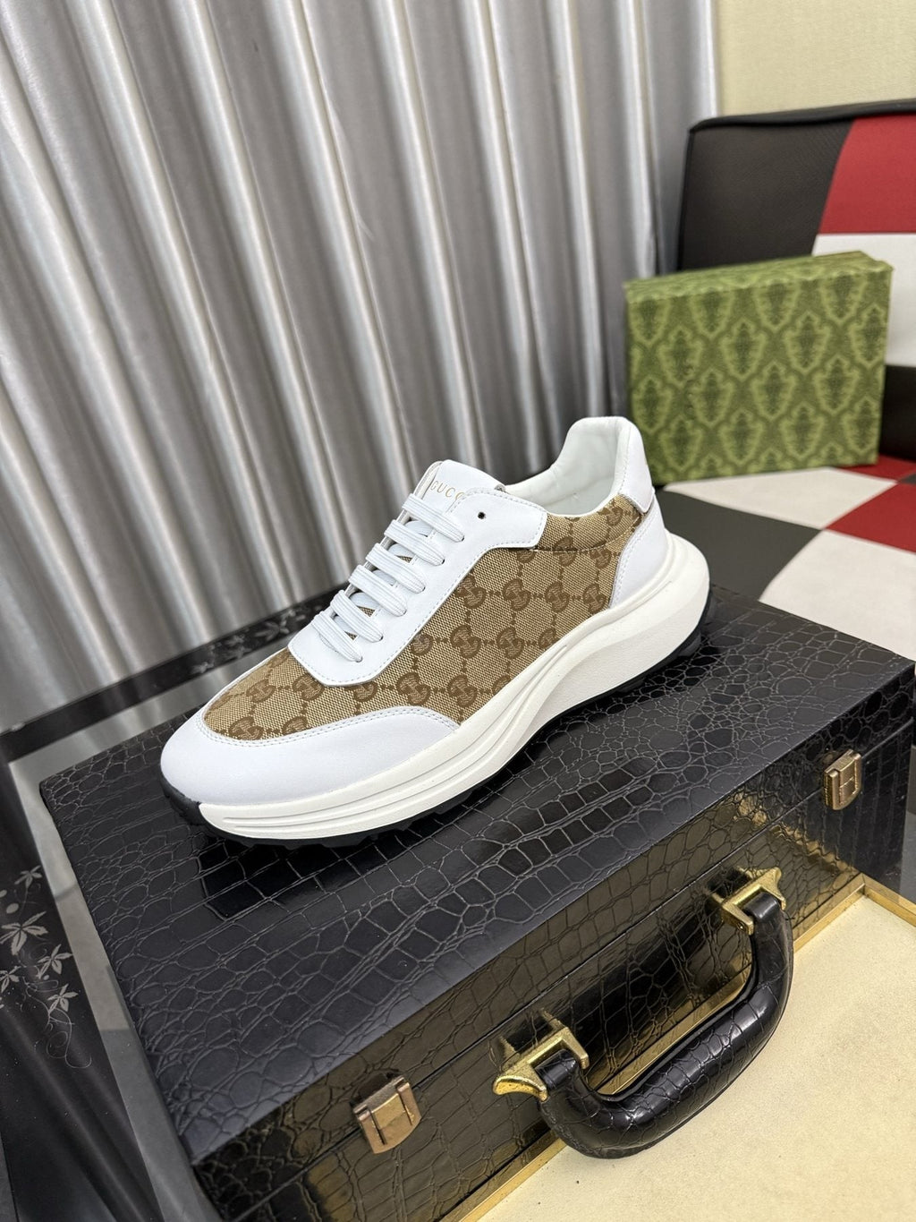 Gucci Monogram Chunky Sole Sneakers