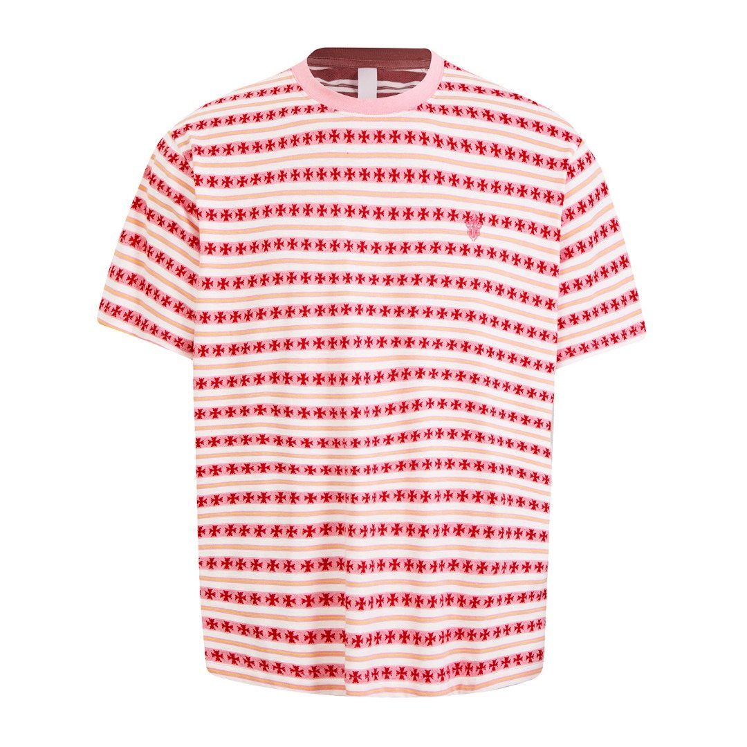 Chrome Hearts Striped Jacquard Knit T-Shirt