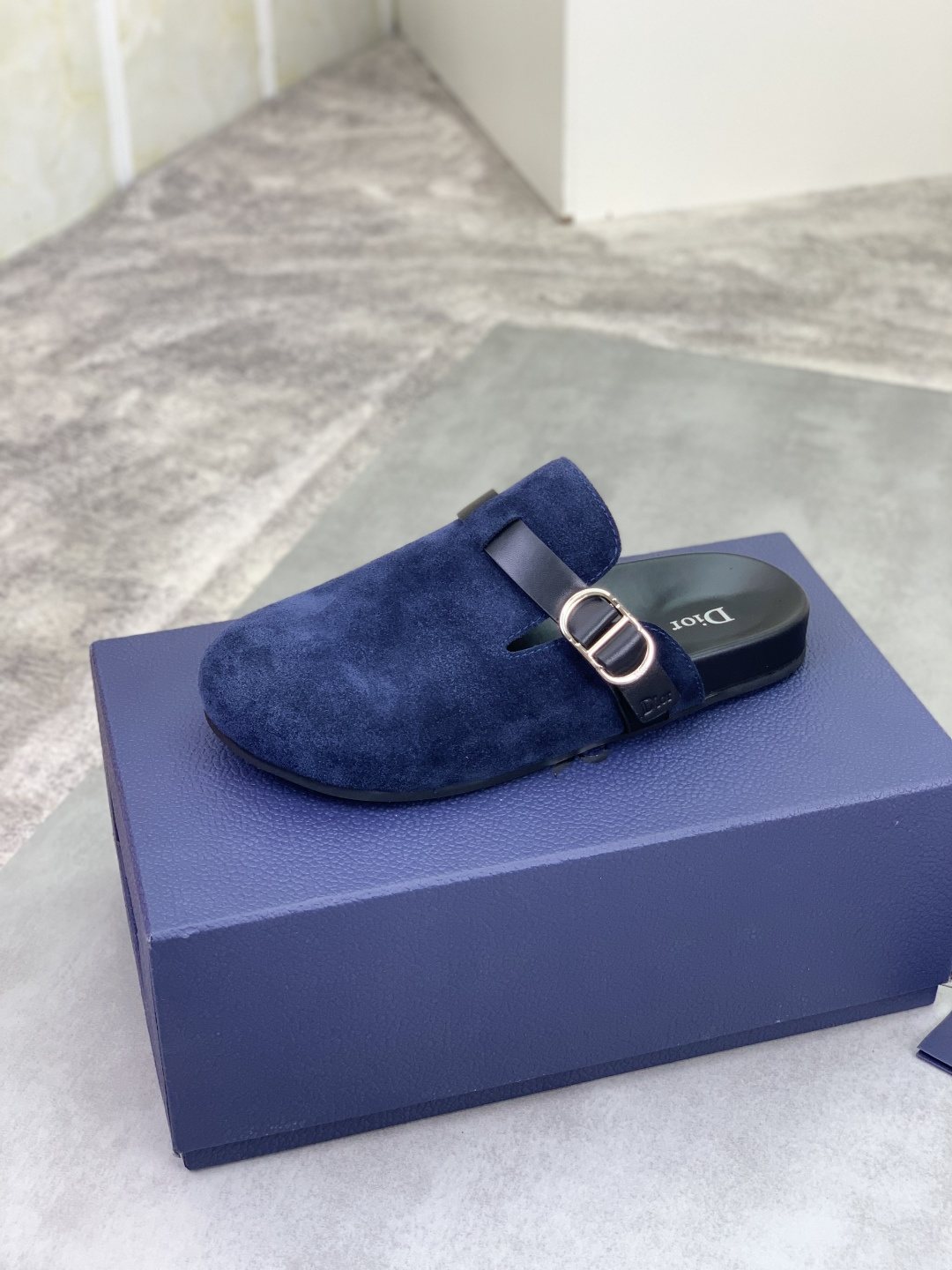 Dior Men's Buckle Strap Mule Sandals