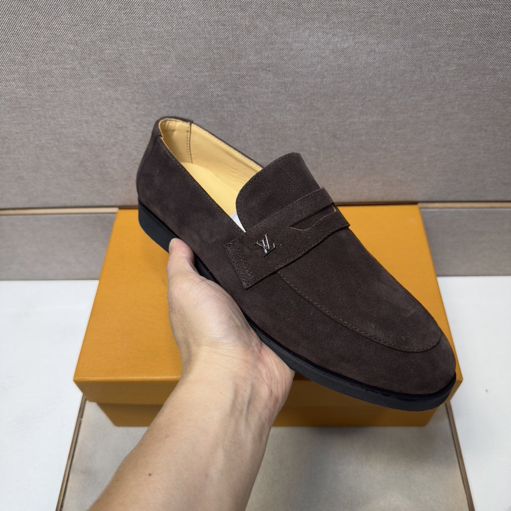 Louis Vuitton Men's Vamp-Strap Loafers