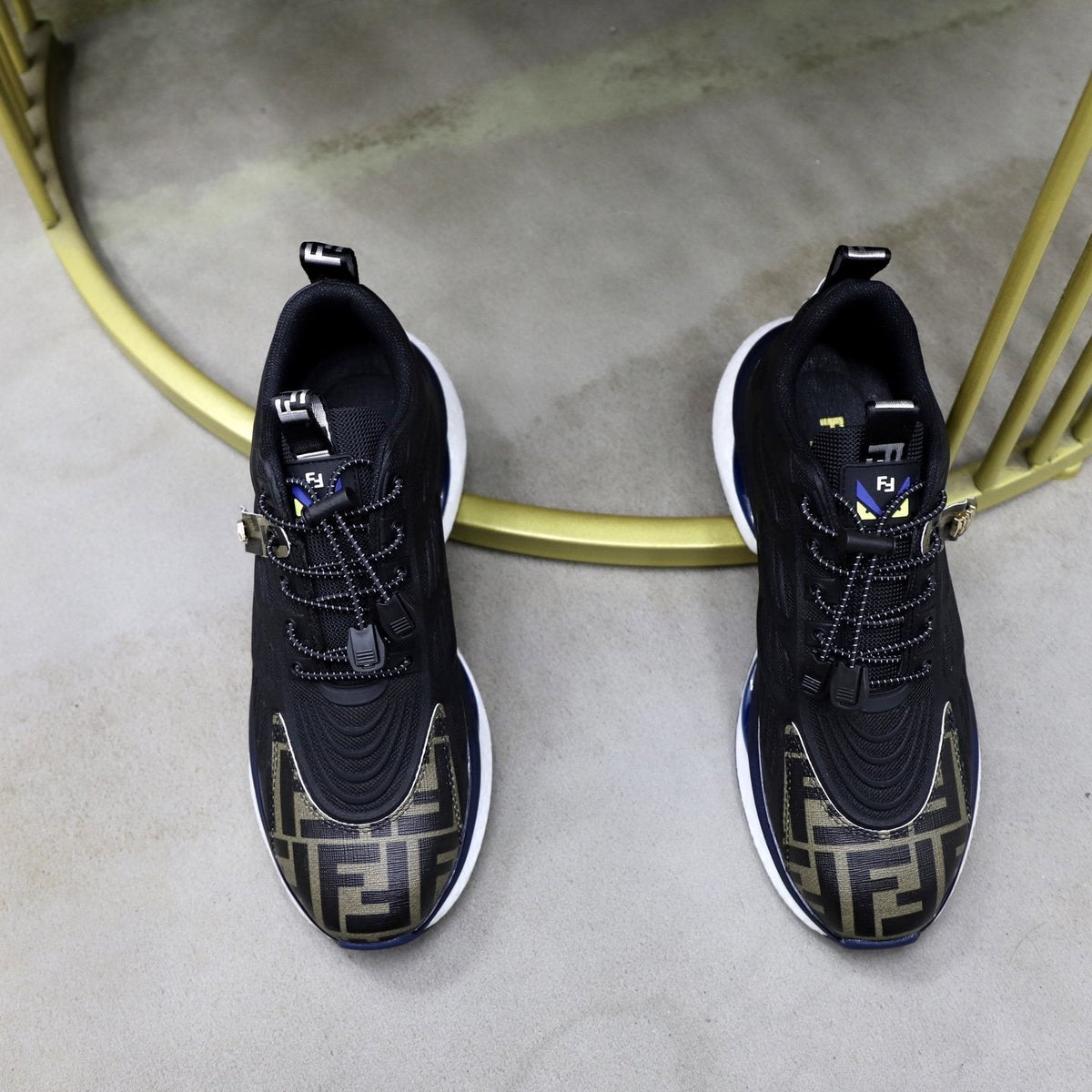 Fendi Men's Monogram Low-Top Sneakers