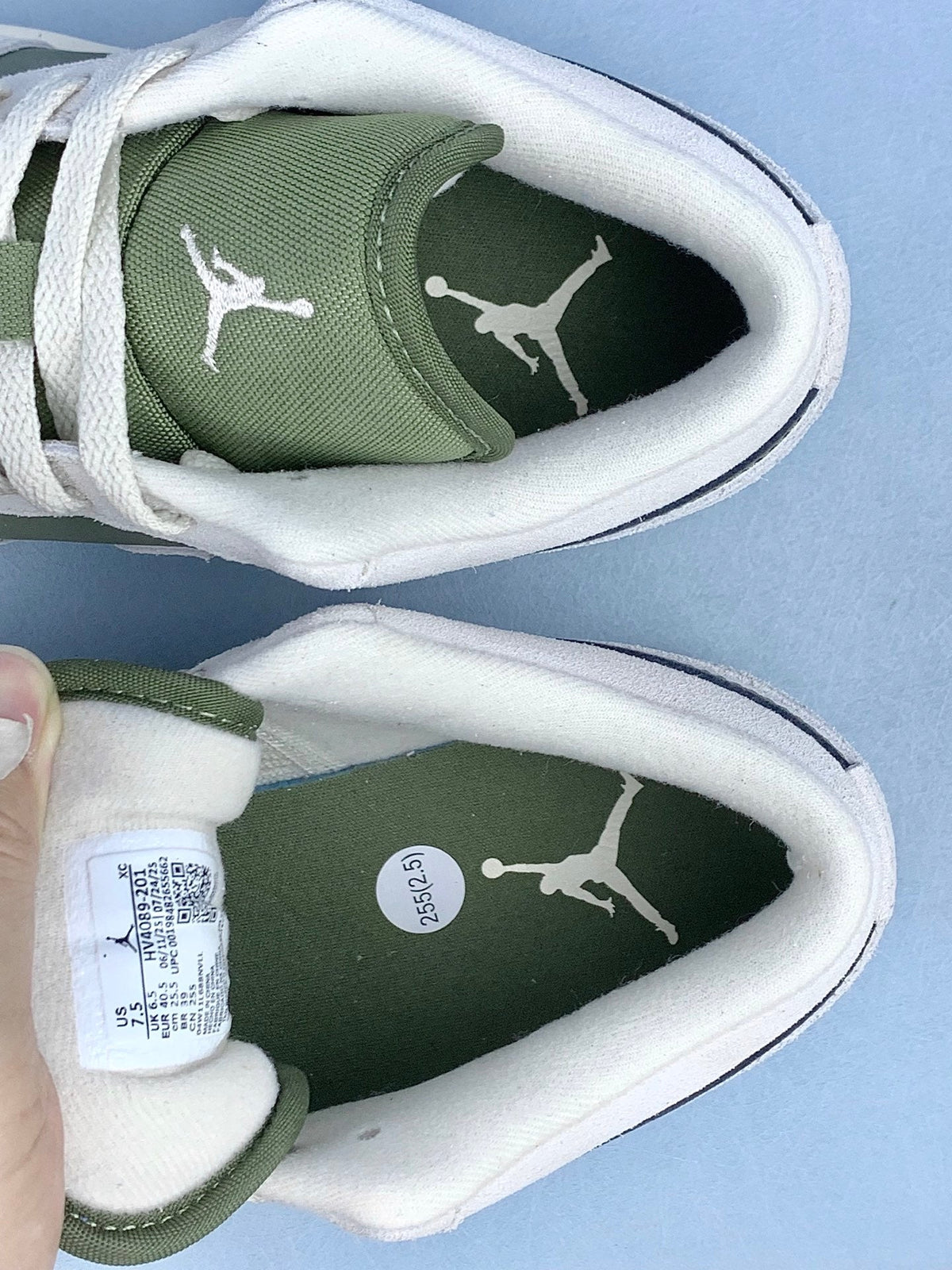 Air Jordan 1 Low Olive Green Unisex Sneakers HV4089-201